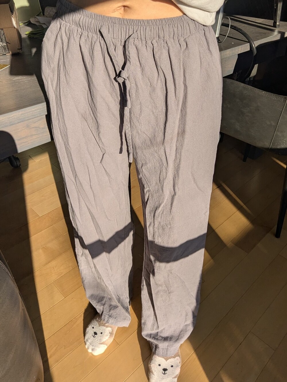Women Grey Pants For Casual Wear